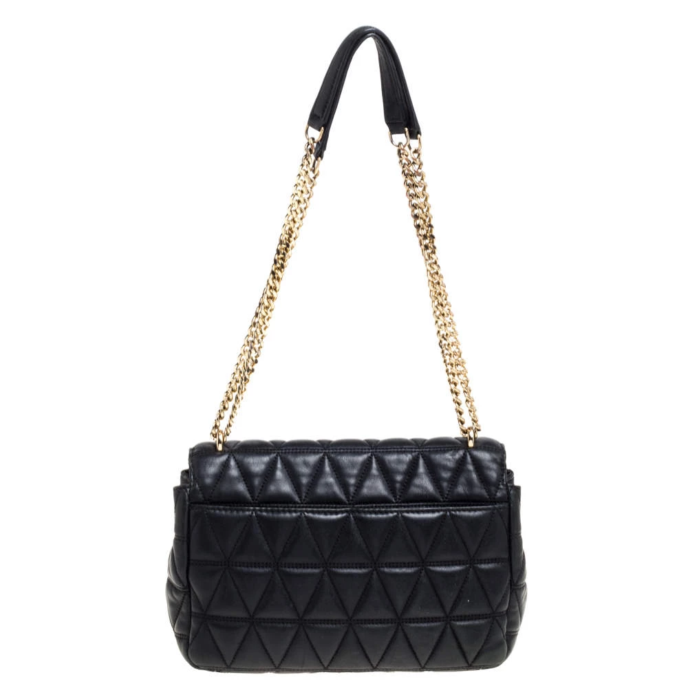 Michael Kors Micheal Kors Black Leather Large Sloan Shoulder Bag For Women - Image 4