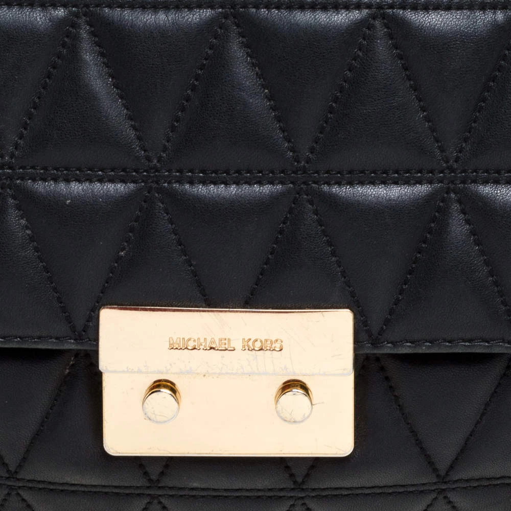 Michael Kors Micheal Kors Black Leather Large Sloan Shoulder Bag For Women - Image 5