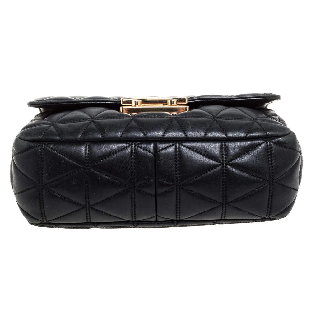 Michael Kors Micheal Kors Black Leather Large Sloan Shoulder Bag For Women - Image 6