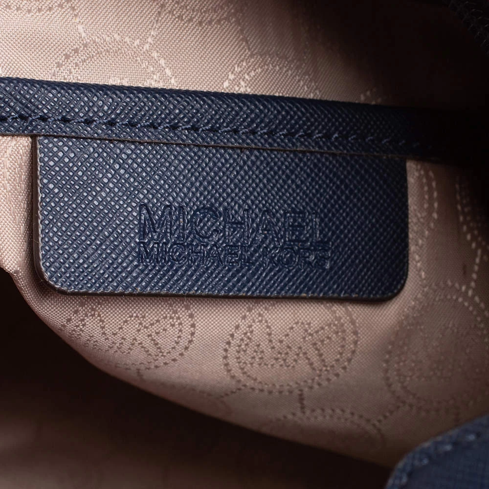 Michael Kors MICHAEL Micheal Kors Red/Blue Deco Print Nylon And Leather Kempton Tote For Women - Image 8