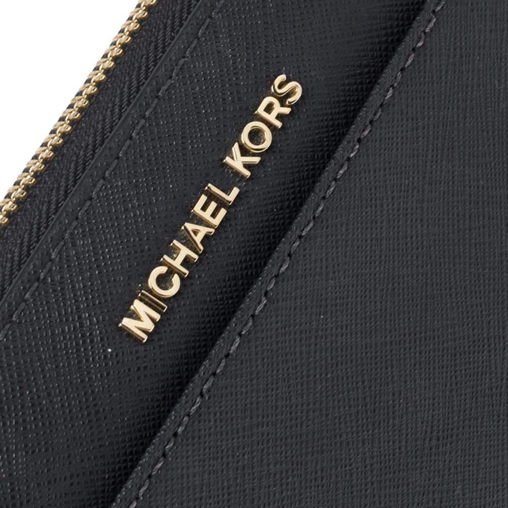 Michael Kors Navy Blue Leather Zip Around Continental Wallet For Women - Image 5