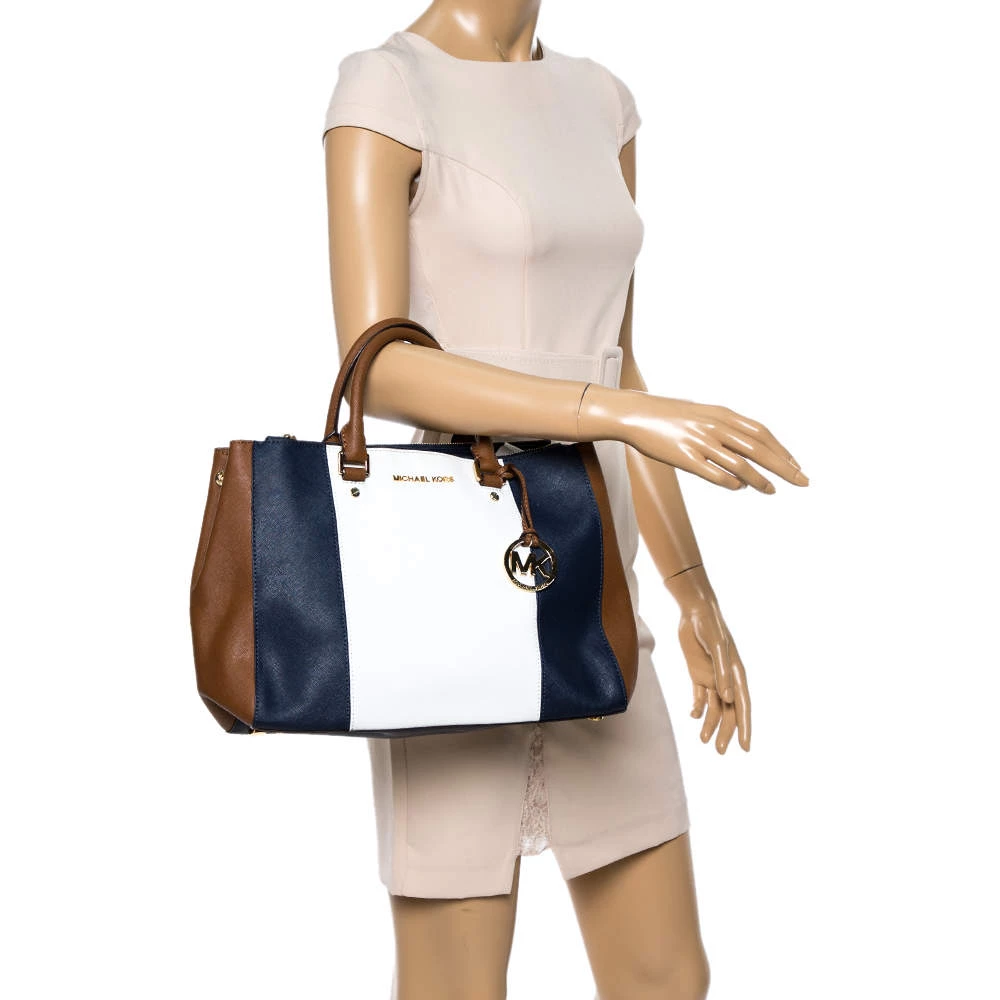 Michael Kors Multicolor Leather Double Zip Jet Set Tote For Women - Image 2