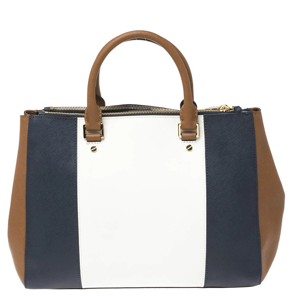 Michael Kors Multicolor Leather Double Zip Jet Set Tote For Women - Image 4