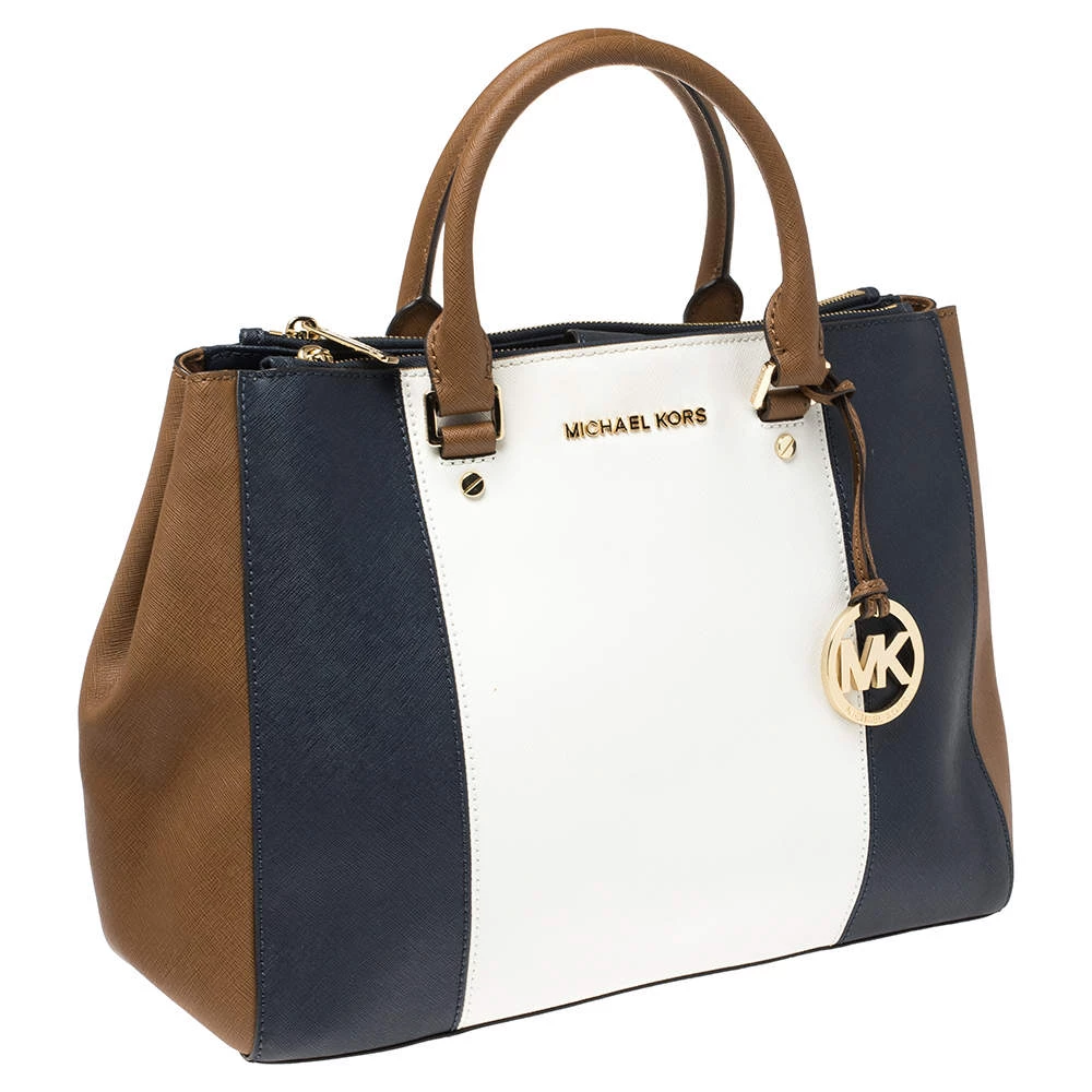Michael Kors Multicolor Leather Double Zip Jet Set Tote For Women - Image 3