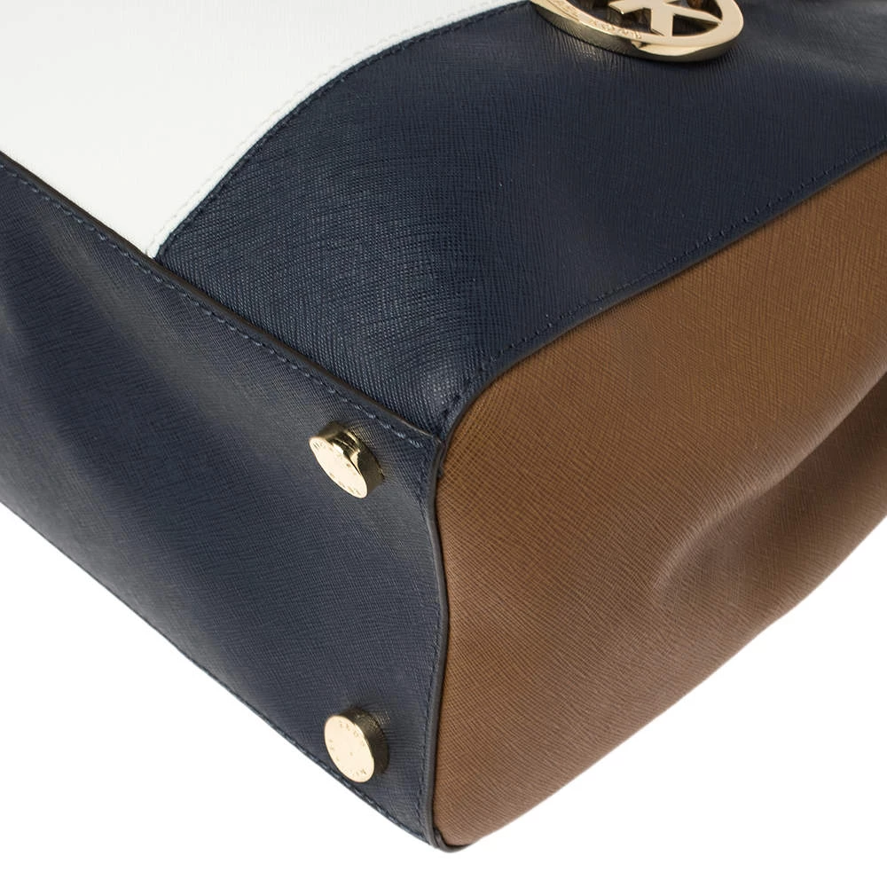 Michael Kors Multicolor Leather Double Zip Jet Set Tote For Women - Image 11