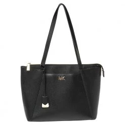 Michael Kors Black Leather Maddie Tote For Women