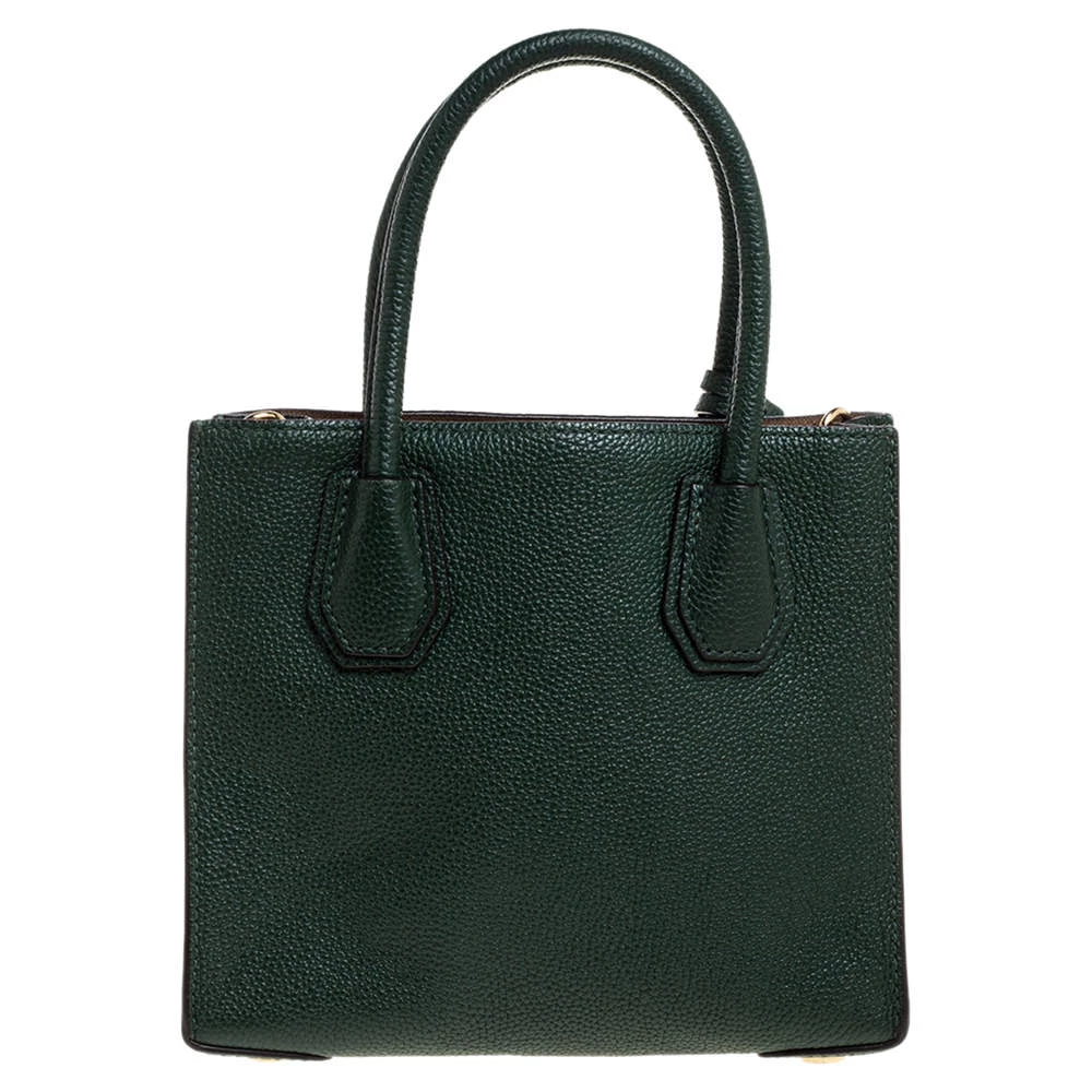 Michael Kors Green Leather Mini Mercer Tote For Women - Image 4