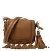 Michael Kors Brown Leather Moroccan Saddle Shoulder Bag For Women
