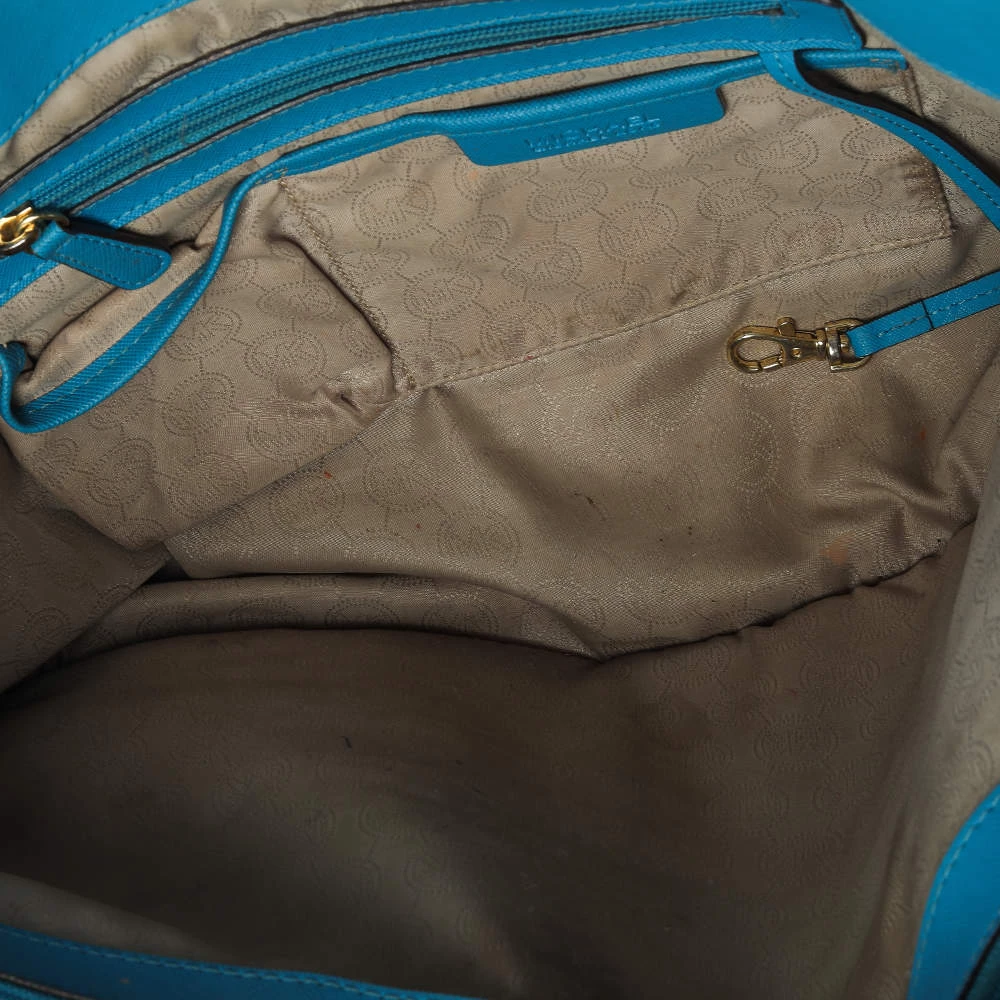 MICHAEL Michael Kors Blue Leather Medium Jet Set Tote For Women - Image 11