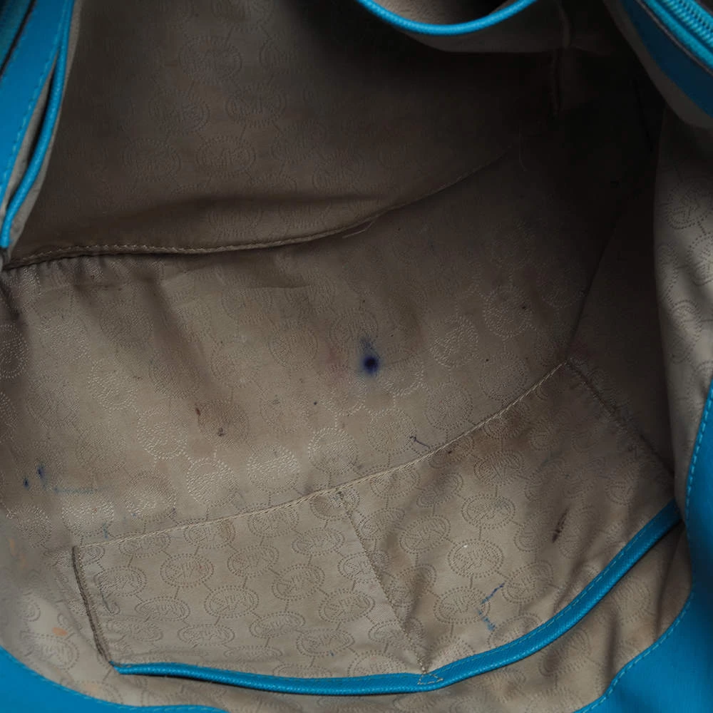 MICHAEL Michael Kors Blue Leather Medium Jet Set Tote For Women - Image 10