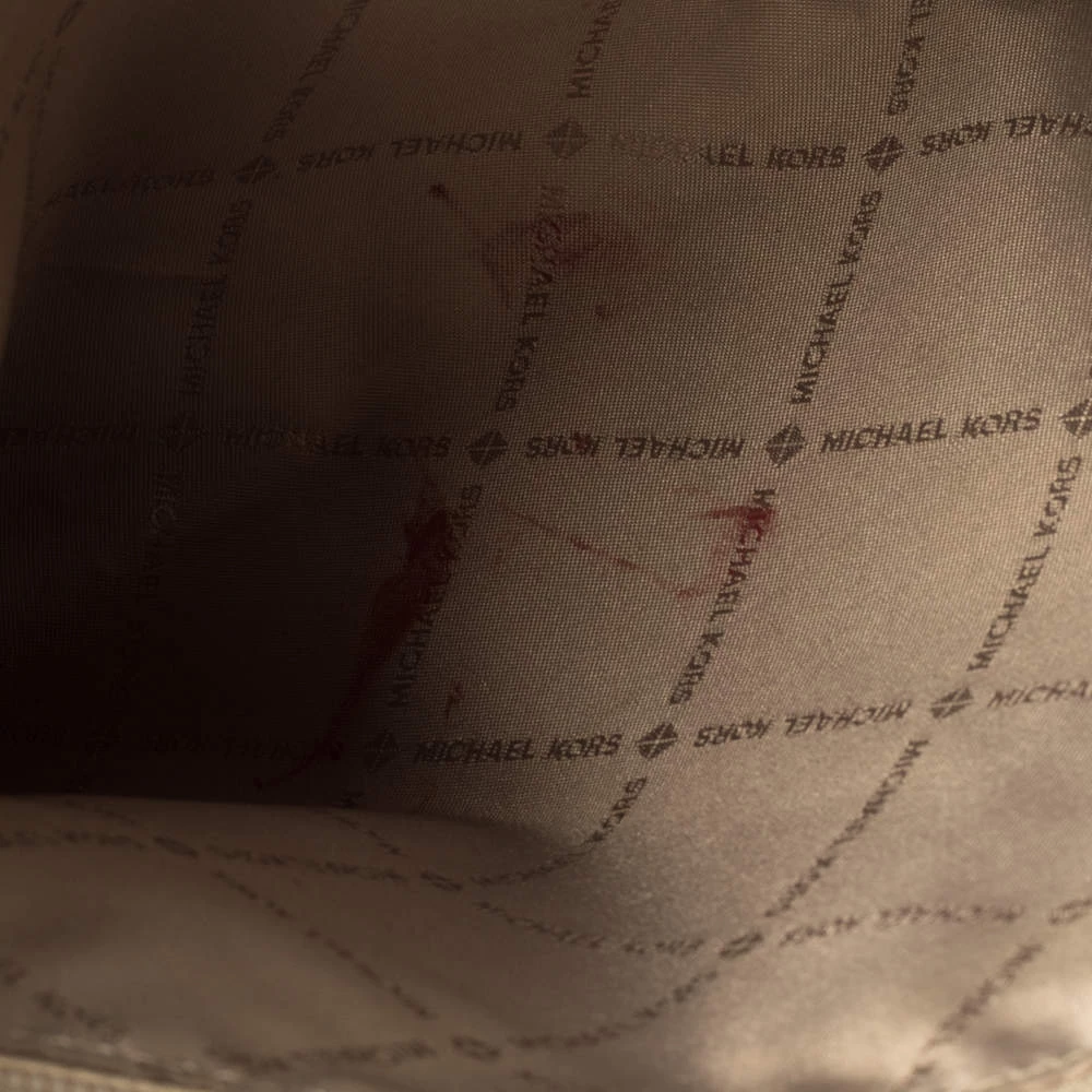 Michael Kors Blue Leather Large Voyager East/West Top Zip Tote For Women - Image 9