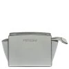 Michael Kors Grey Leather Mini Selma Crossbody Bag For Women
