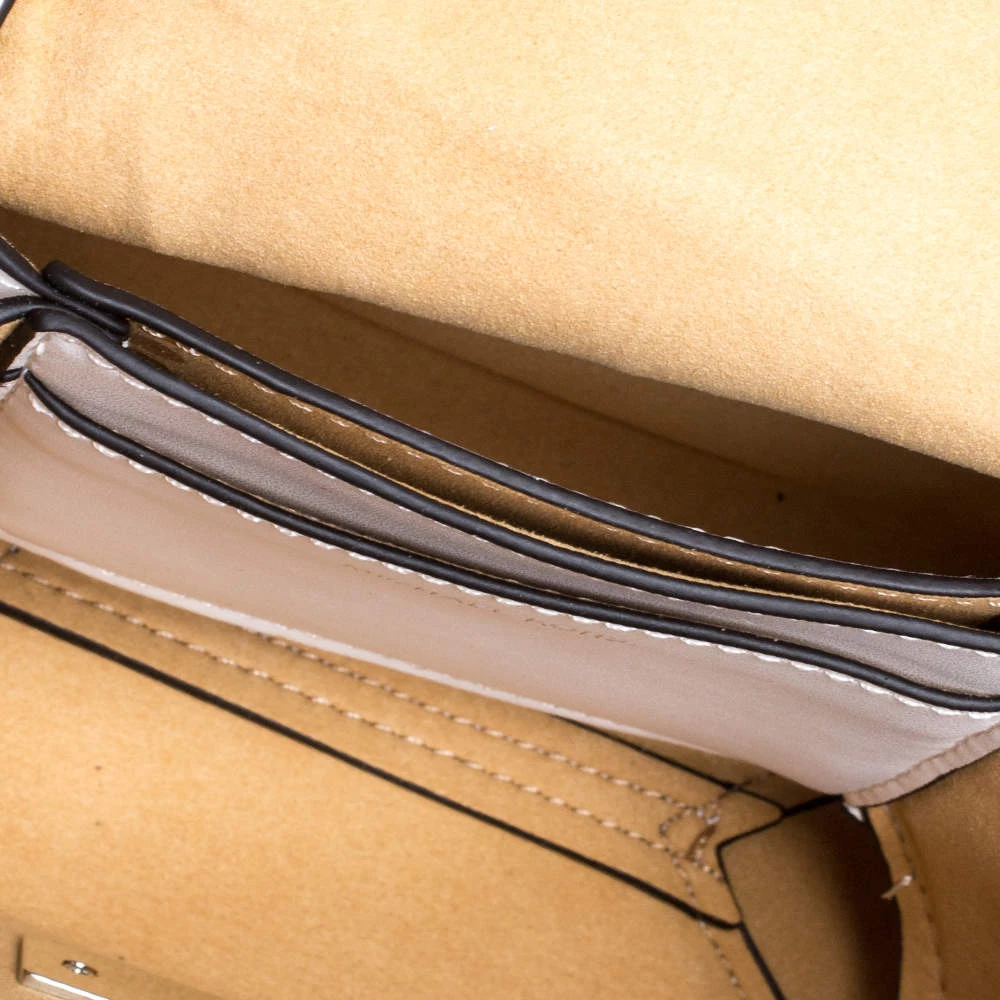 Michael Kors White Leather Extra Small Cece Top Handle Bag For Women - Image 7