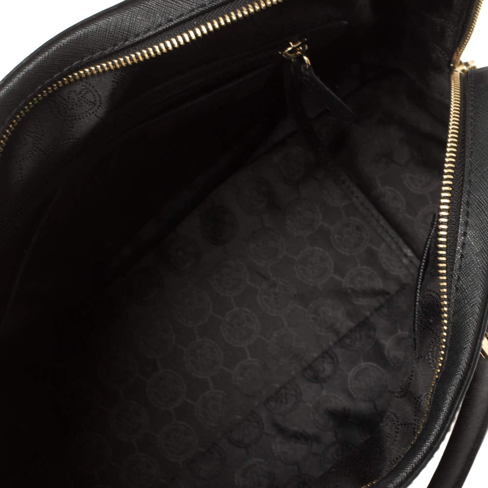 Michael Kors MICHAEL Micheal Kors Black Leather Cindy Dome Satchel For Women - Image 7