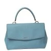 Michael Kors Blue Leather Medium Ava Top Handle Bag For Women