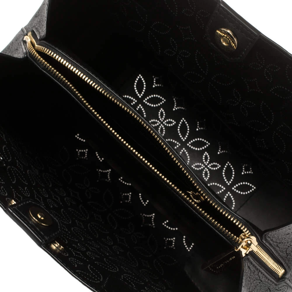 Michael Kors Black Perforated Leather Mercer Tote For Women - Image 8