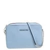 Michael Kors Powder Blue Leather Jet Set Crossbody Bag For Women