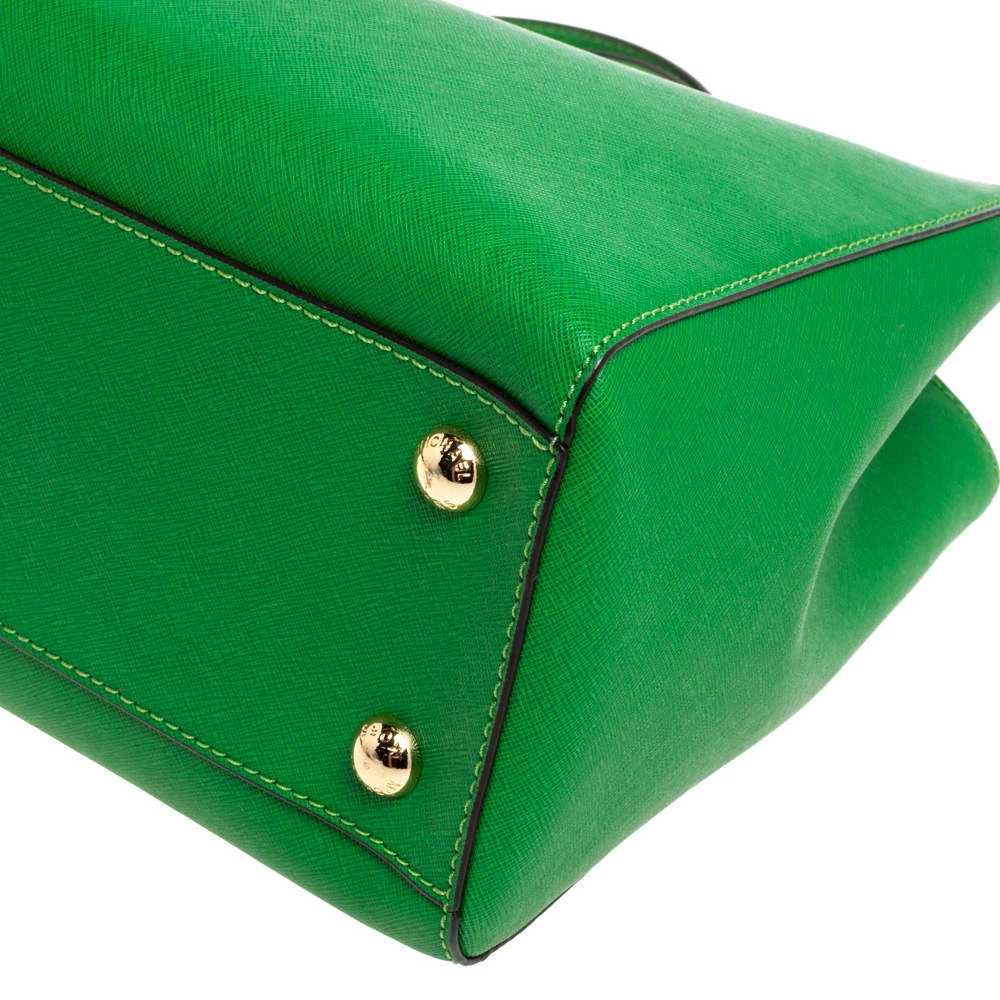 MICHAEL Michael Kors Green Leather Cynthia Tote For Women - Image 11