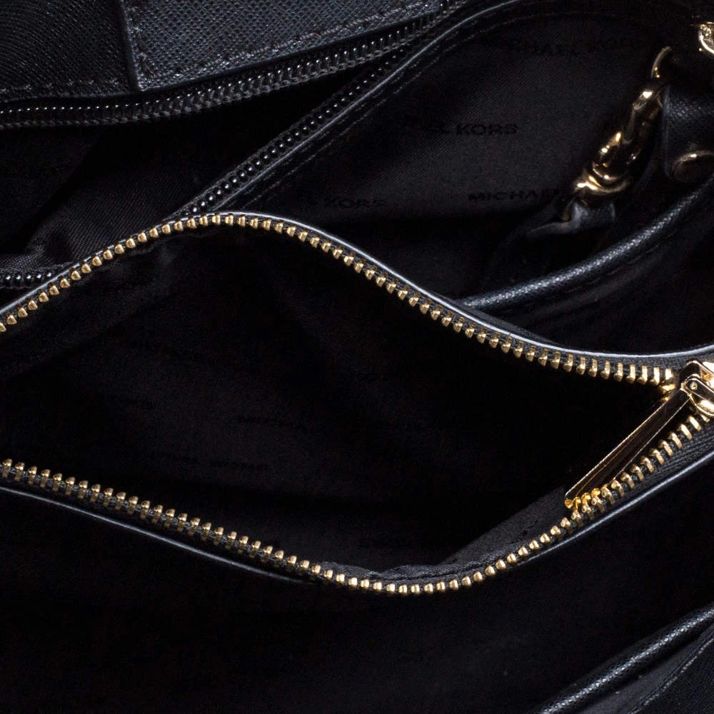 Michael Kors Black Leather Small Cynthia Tote For Women - Image 7