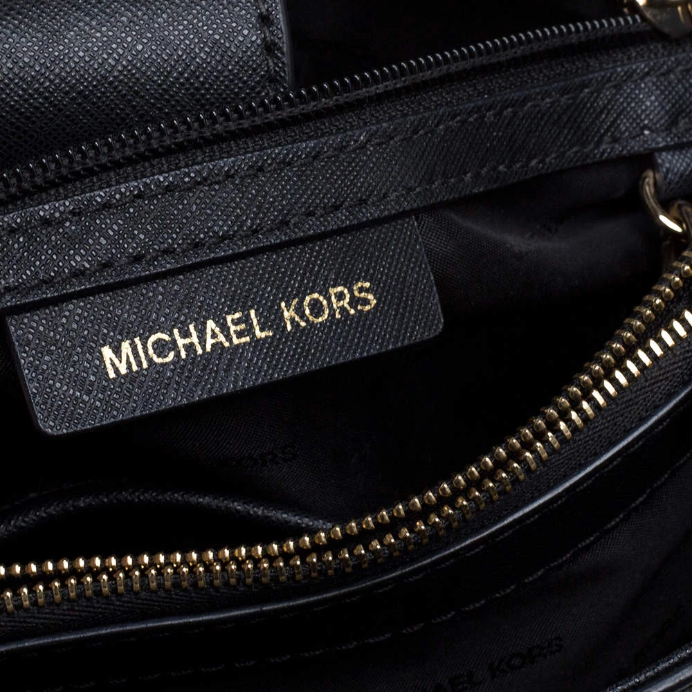 Michael Kors Black Leather Small Cynthia Tote For Women - Image 8