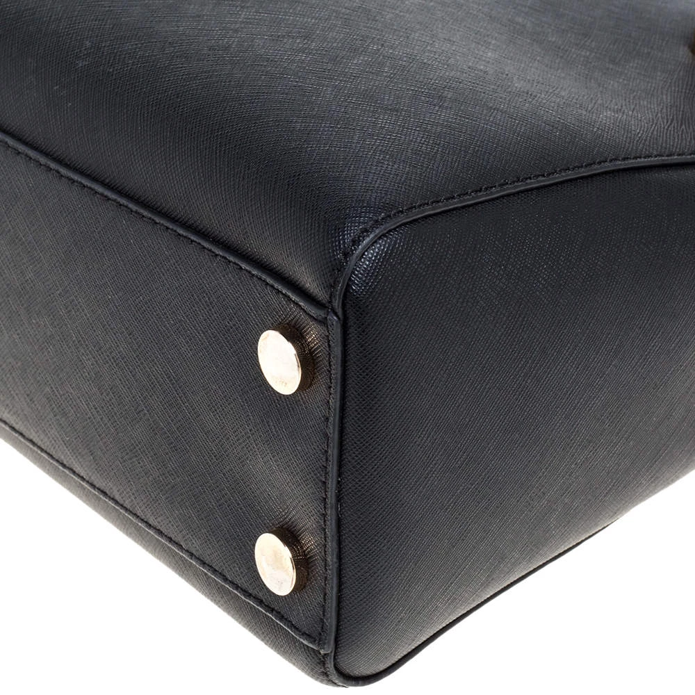 Michael Kors Black Leather Small Cynthia Tote For Women - Image 10