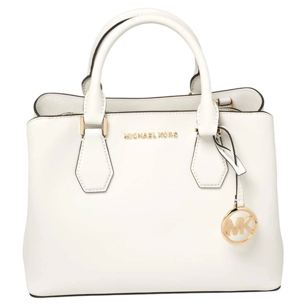 Michael Kors White Leather Savannah Satchel For Women