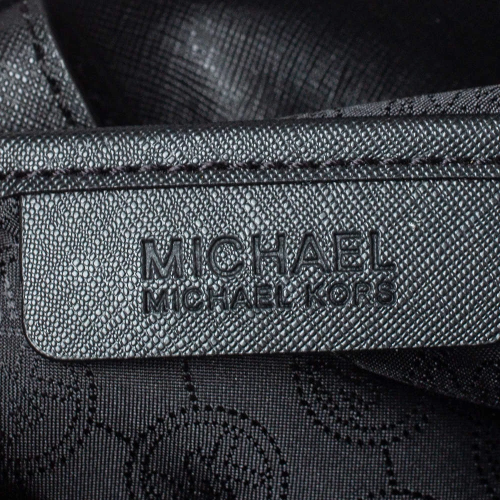 Michael Michael Kors Black Leather Large East West Hamilton Tote For Women - Image 8