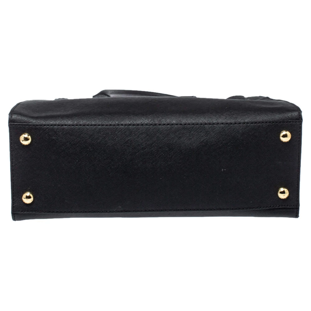 Michael Michael Kors Black Leather Large East West Hamilton Tote For Women - Image 6