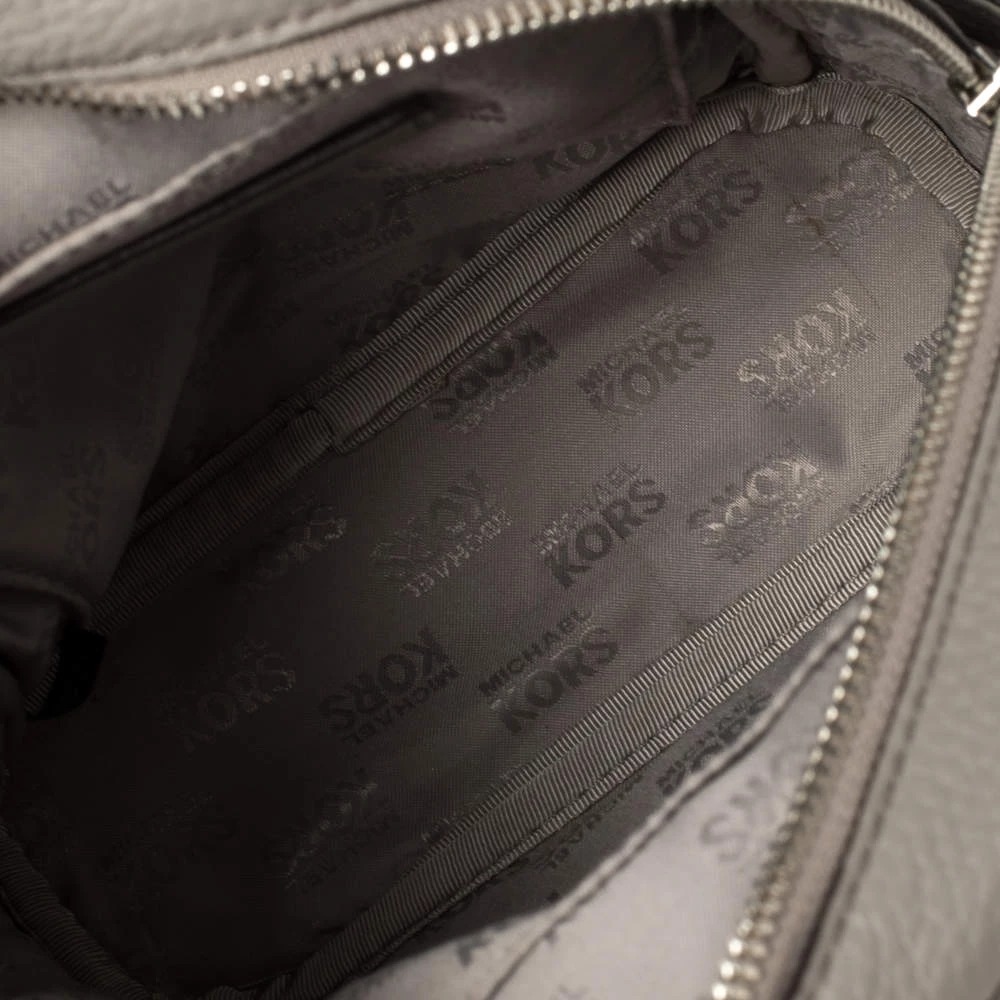 Michael Kors Grey Leather Abbey Studded Backpack For Women - Image 8