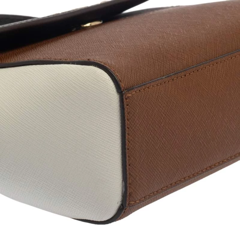 Michael Kors Tri Color Leather Mini Karla Top Handle Bag For Women - Image 11