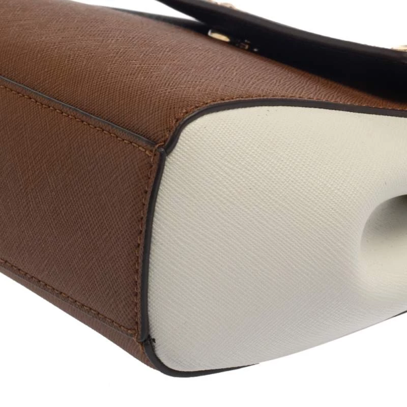 Michael Kors Tri Color Leather Mini Karla Top Handle Bag For Women - Image 12