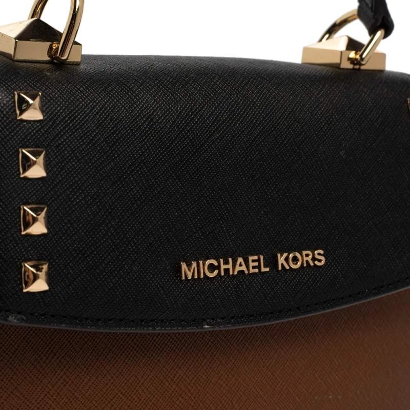 Michael Kors Tri Color Leather Mini Karla Top Handle Bag For Women - Image 5