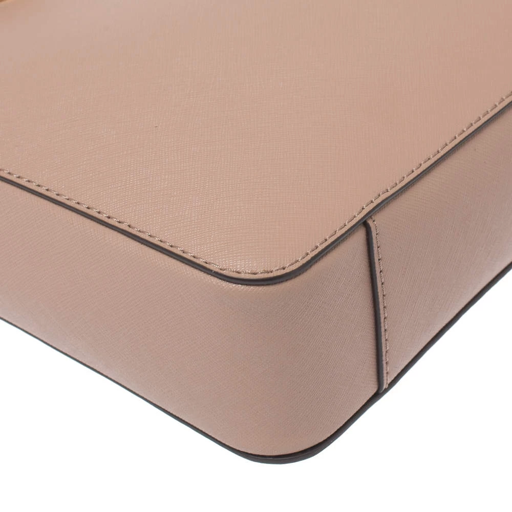 Michael Kors Pale Pink Leather Medium Hamilton Messenger Bag For Women - Image 11