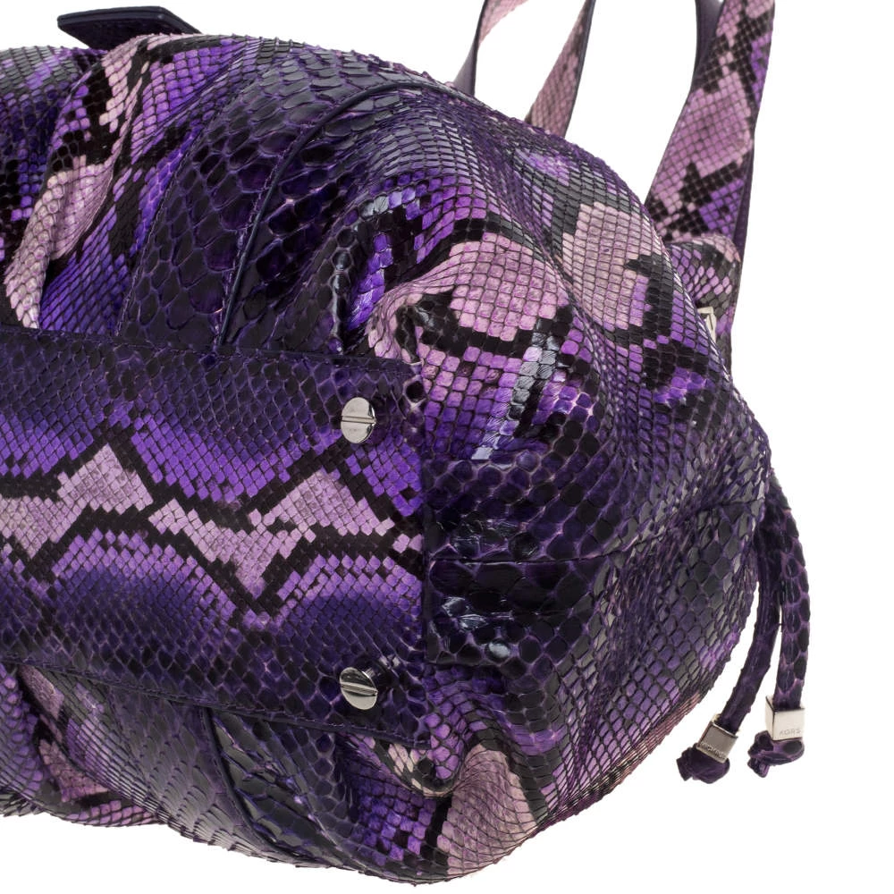 Michael Kors Purple Python Rehearsal Drawstring Shoulder Bag For Women - Image 10