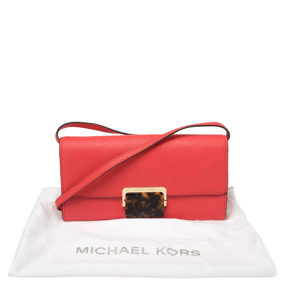 Michael Kors MICHAEL Micheal Kors Red Leather Cynthia Crossbody Bag For Women - Image 10