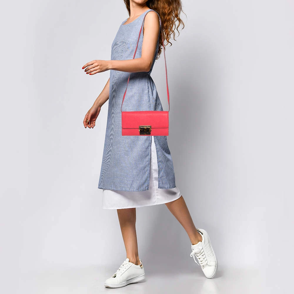 Michael Kors MICHAEL Micheal Kors Red Leather Cynthia Crossbody Bag For Women - Image 2