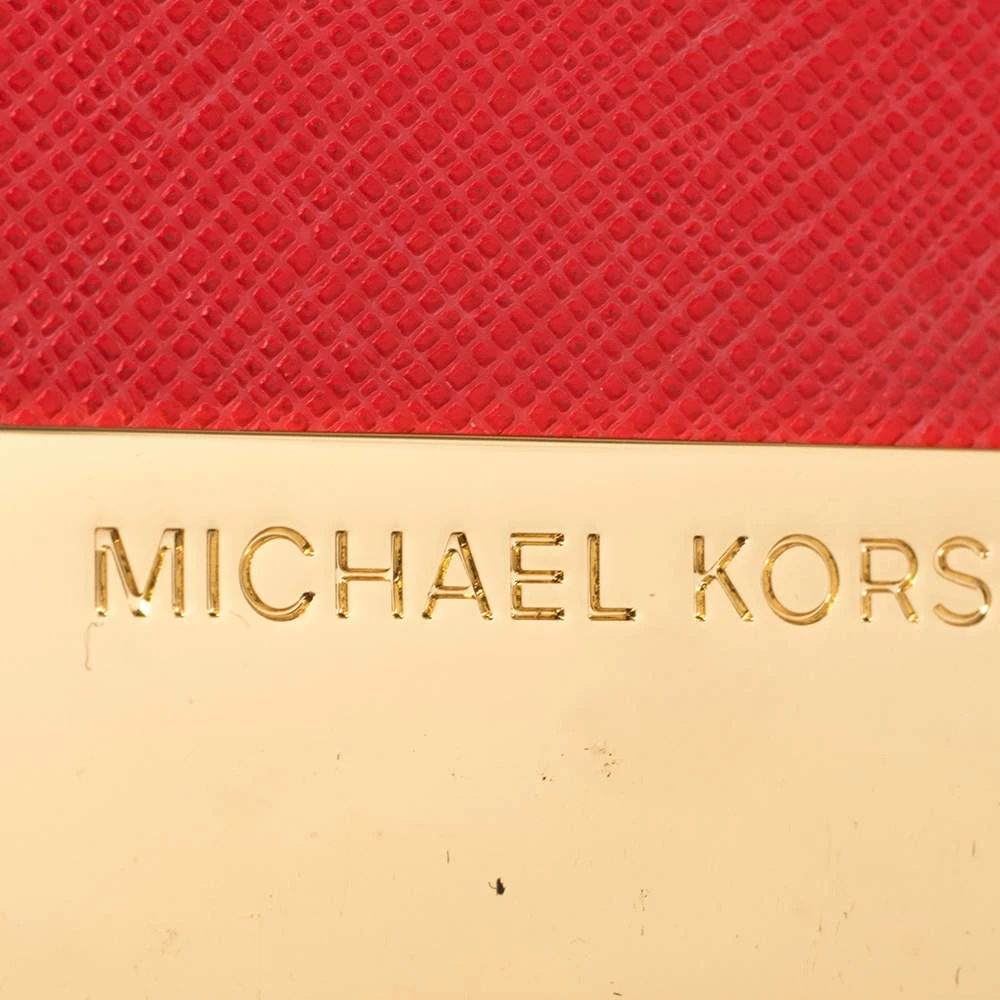 Michael Kors MICHAEL Micheal Kors Red Leather Cynthia Crossbody Bag For Women - Image 9