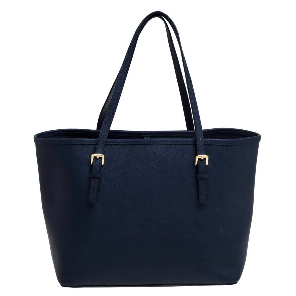 Michael Kors Navy Kors Saffiano Leather Tarvel Jet Set Tote For Women - Image 4