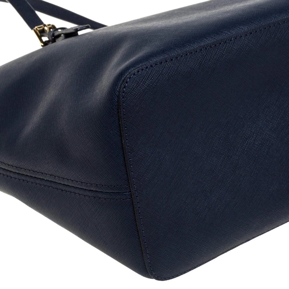 Michael Kors Navy Kors Saffiano Leather Tarvel Jet Set Tote For Women - Image 11