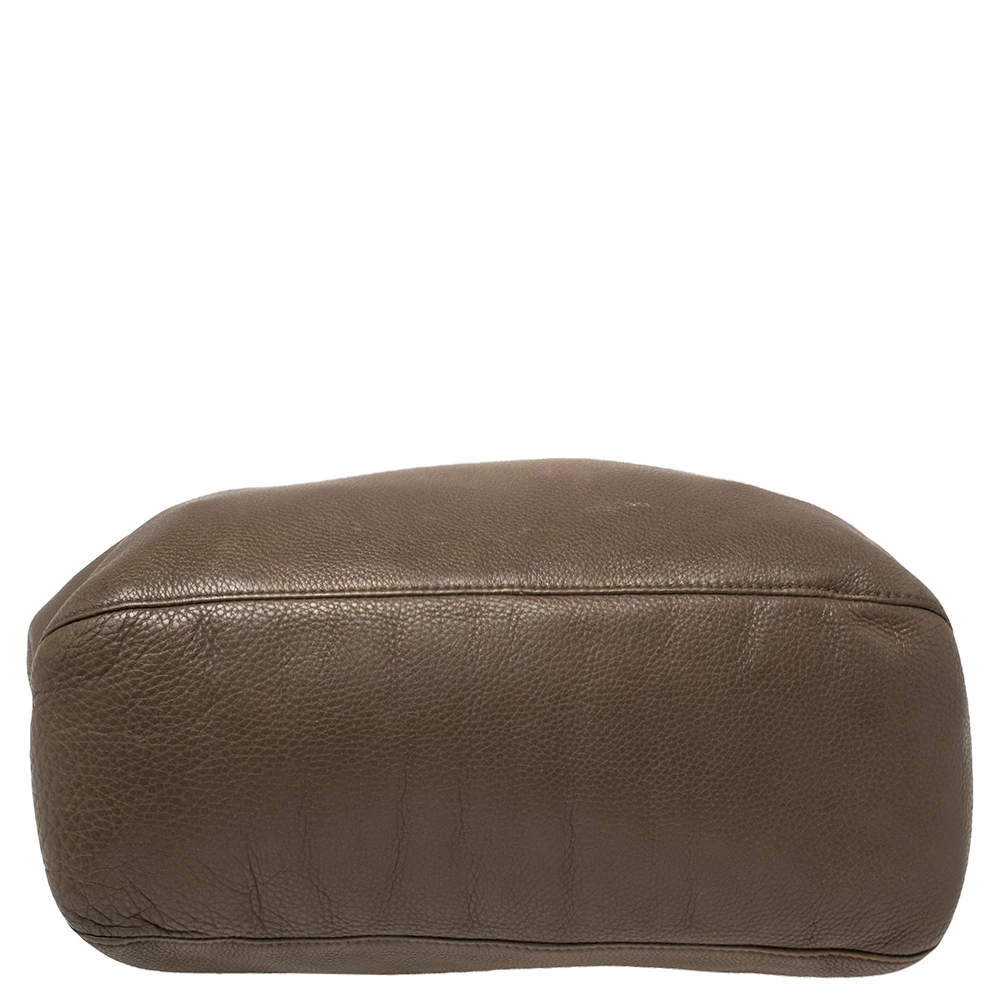 Michael Kors Dark Beige/Brown Soft Leather Skorpios Hobo For Women - Image 8