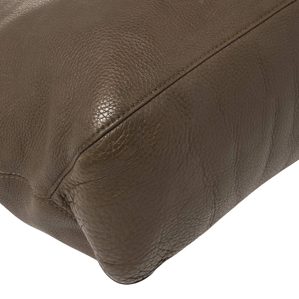 Michael Kors Dark Beige/Brown Soft Leather Skorpios Hobo For Women - Image 13