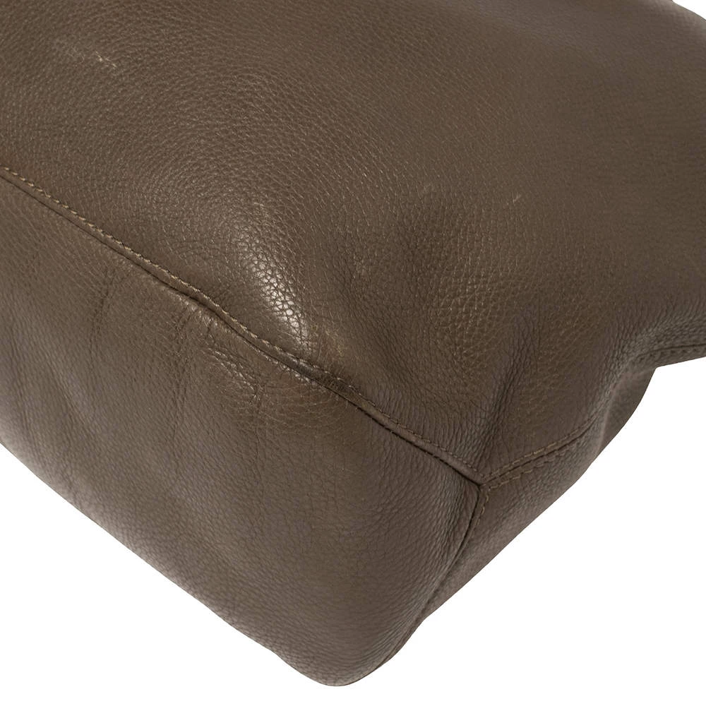 Michael Kors Dark Beige/Brown Soft Leather Skorpios Hobo For Women - Image 14