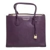 Michael Kors Burgundy Leather Mercer Tote For Women