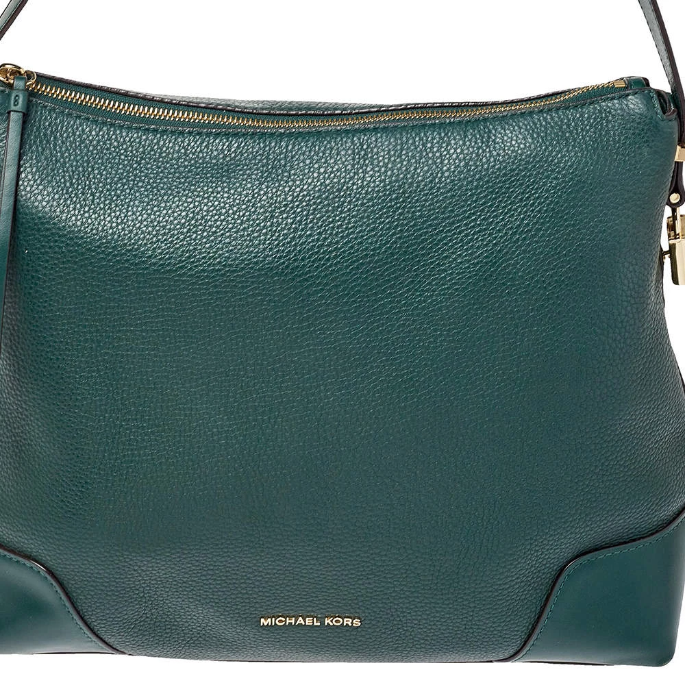 Michael Kors Green Leather Large Crosby Hobo For Women - Image 5