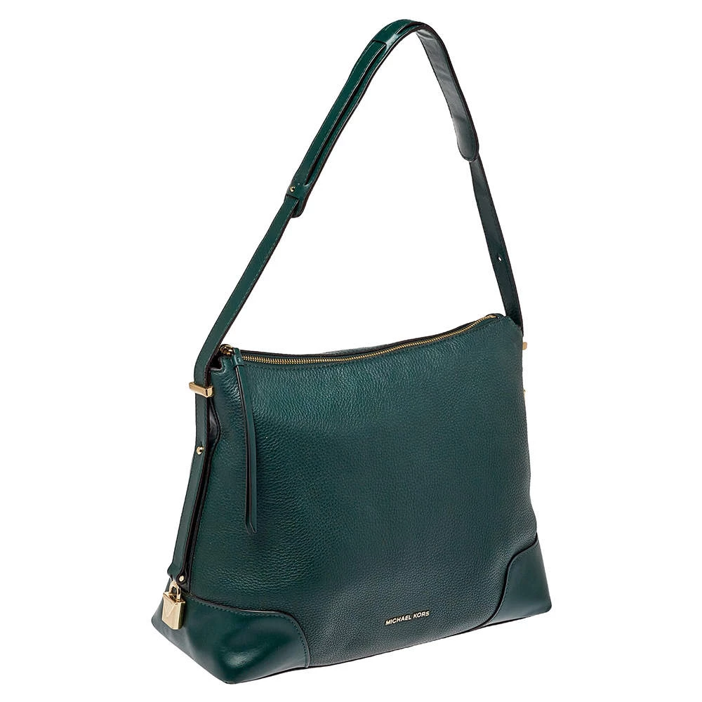 Michael Kors Green Leather Large Crosby Hobo For Women - Image 3