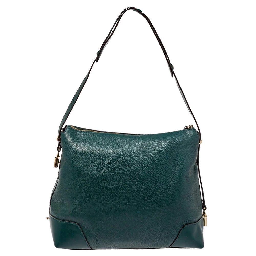 Michael Kors Green Leather Large Crosby Hobo For Women - Image 4