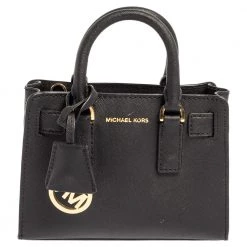 Michael Kors Black Leather Dillon Crossbody Bag For Women