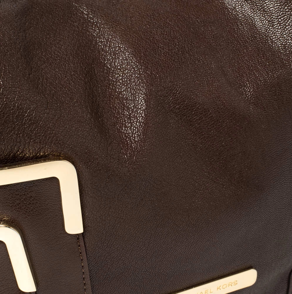 Michael Kors Brown Leather Hobo For Women - Image 5