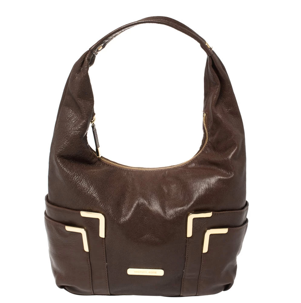 Michael Kors Brown Leather Hobo For Women