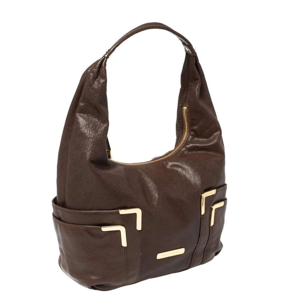 Michael Kors Brown Leather Hobo For Women - Image 3